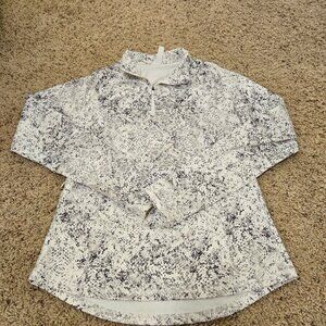 Ideology Women's Long Sleeve 1/4 Zip-Up Snake Print Top Size M NWOT